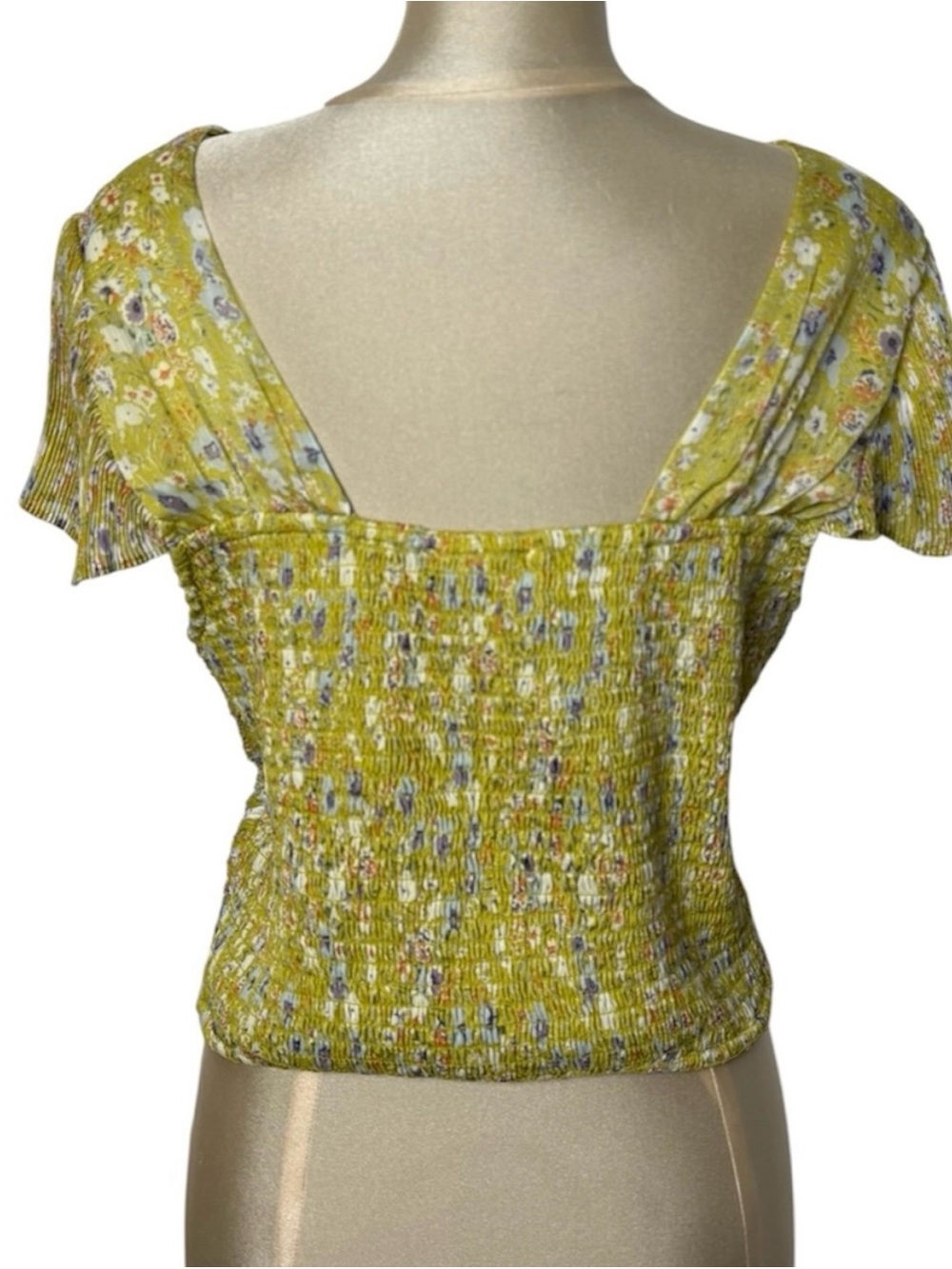 NWT ASTR The Label Chartreuse Ribbed Top - Picture 3 of 11